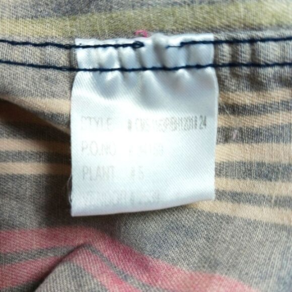 Vintage 90’s Ivy Crew Classics Green Stripe Long Sleeve Button Down Top Men’s L. - Picture 5 of 9